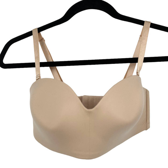 Wacoal 854372 Staying Power wire free strapless bra tan size 32D - Picture 2 of 4